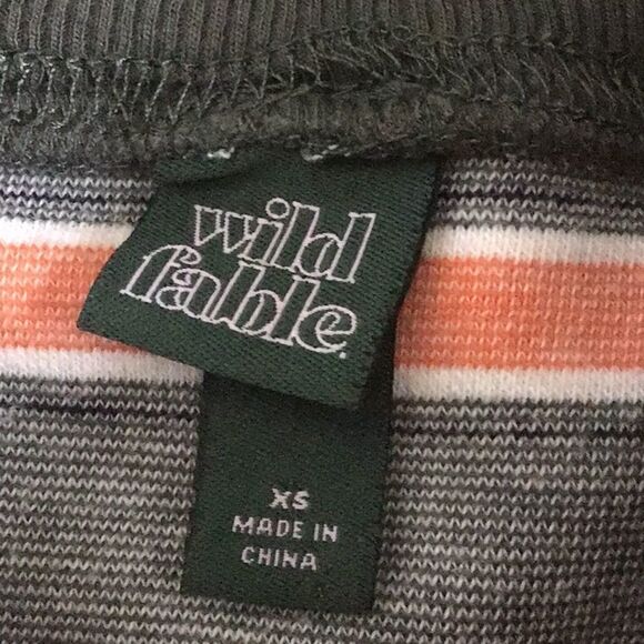 Wild Fable Mock Neck Striped Cropped Long Sleeve T-Shirt - Picture 8 of 8